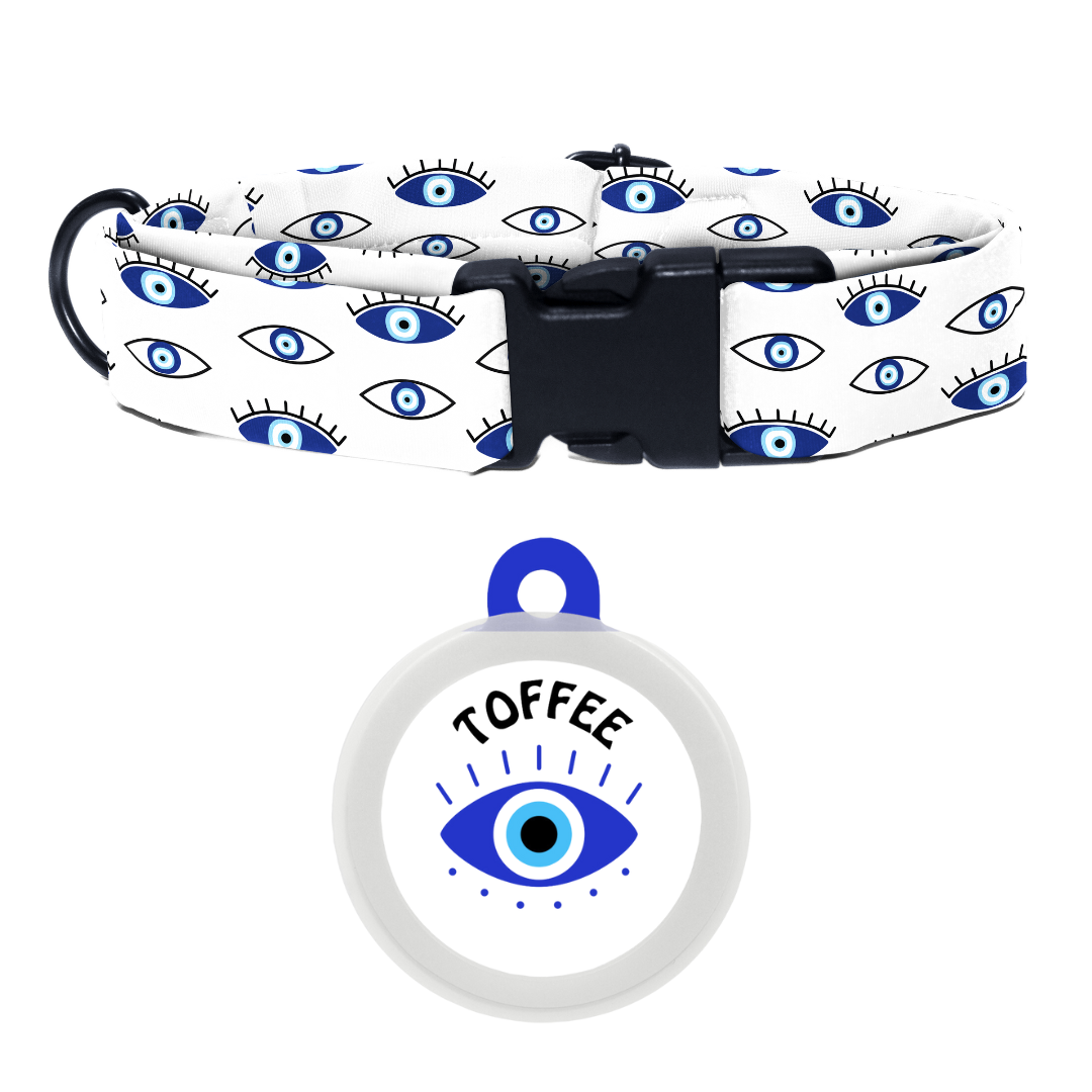 Evil Eye Mystic White - Collar & Tag