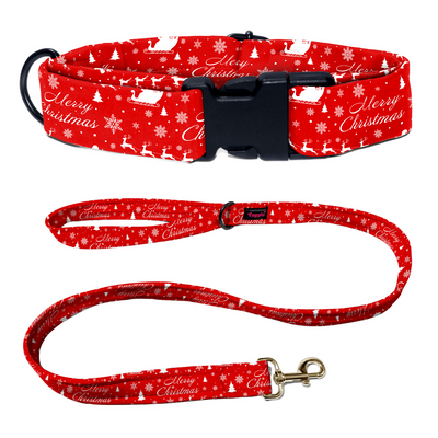 Merry Christmas Collar-Leash