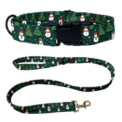 Snowman Snuggle Collar-Leash