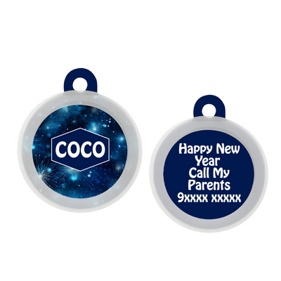 Bubbly Blue - Collar & Tag