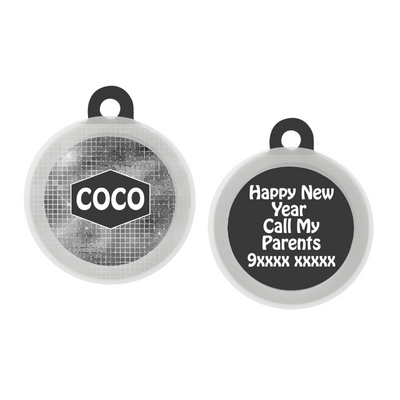 Shimmering Night  - Collar & Tag