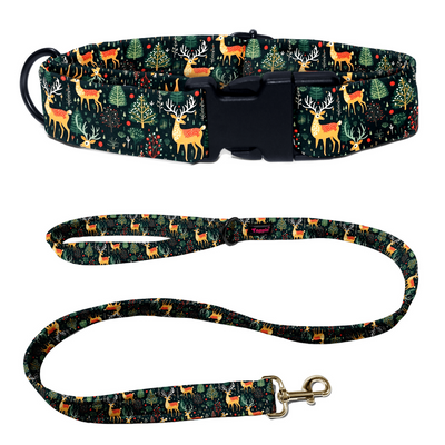 Reindeer Ready Collar-Leash