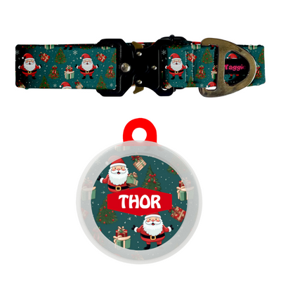Santa's Style - Collar & Tag