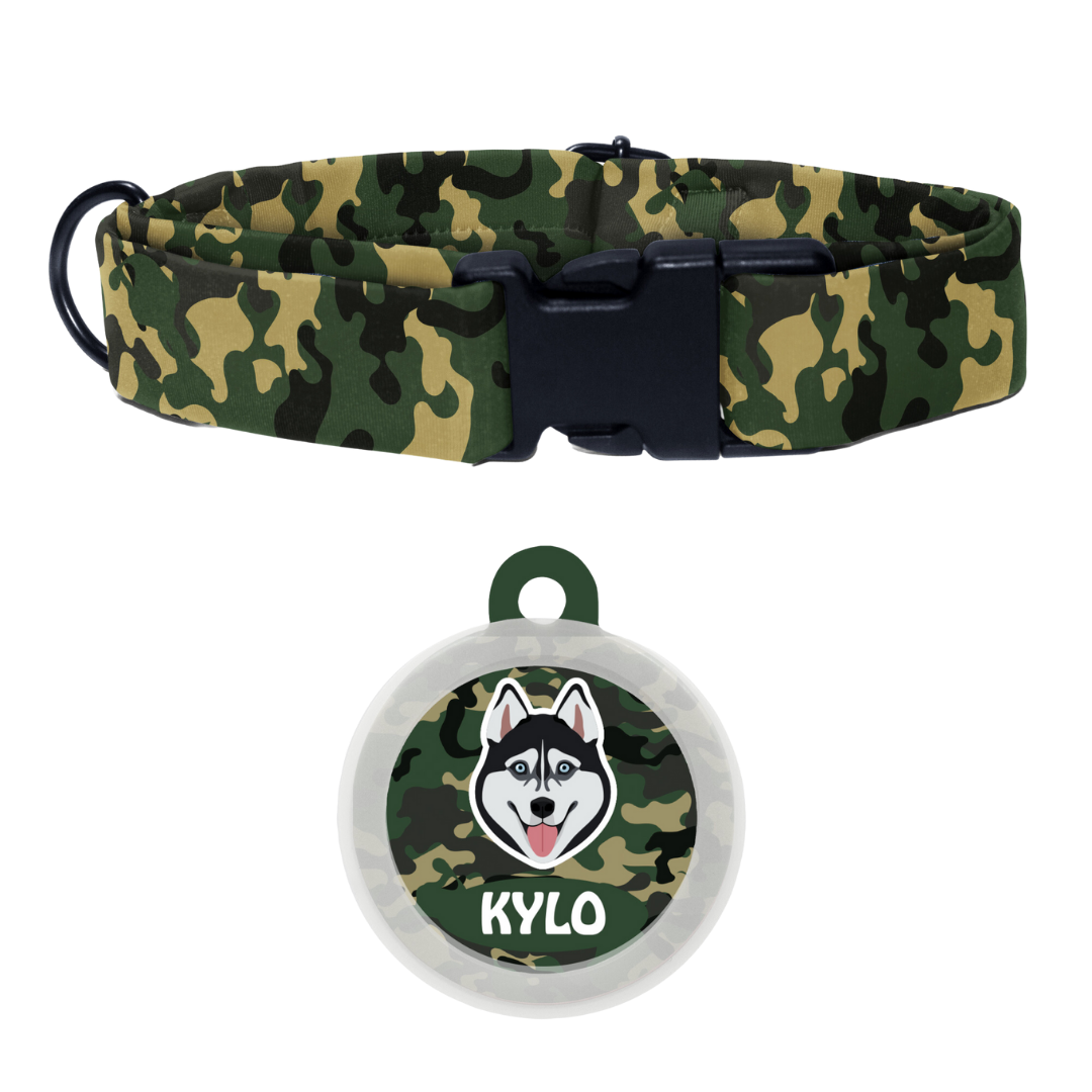 Husky (Black) - Collar & Tag