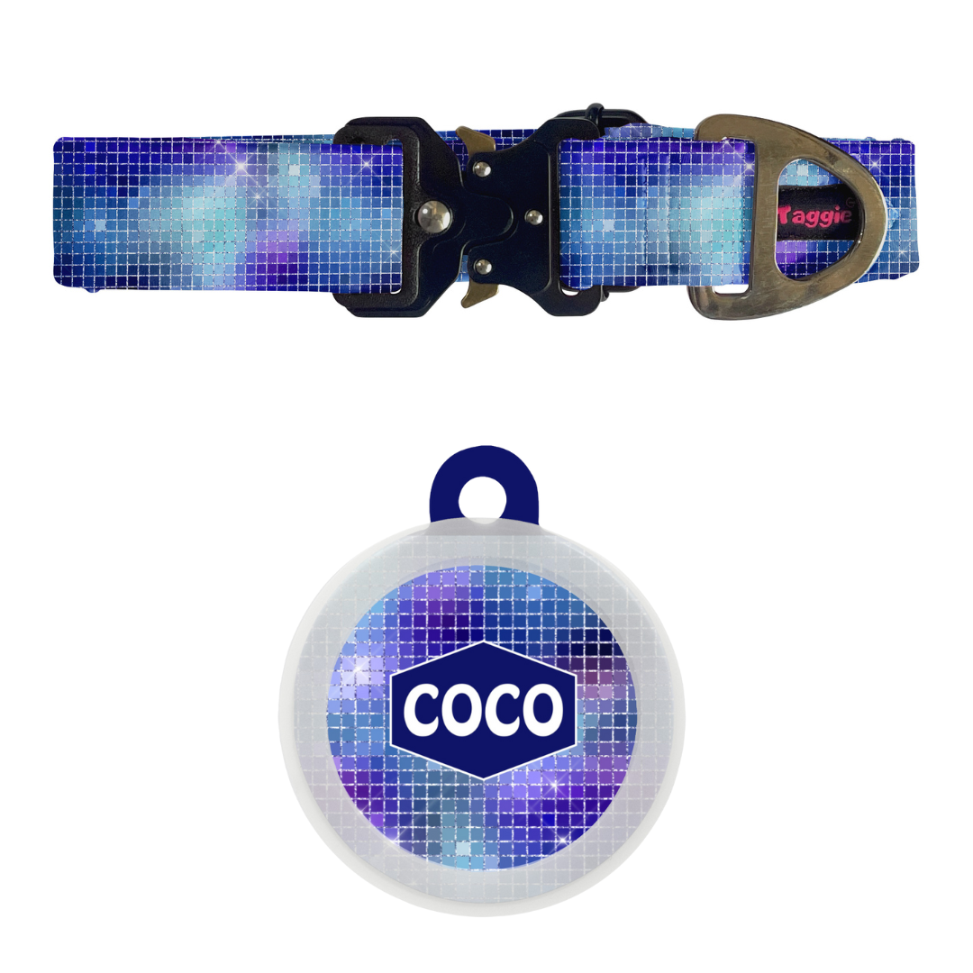 Disco Ball - Collar & Tag