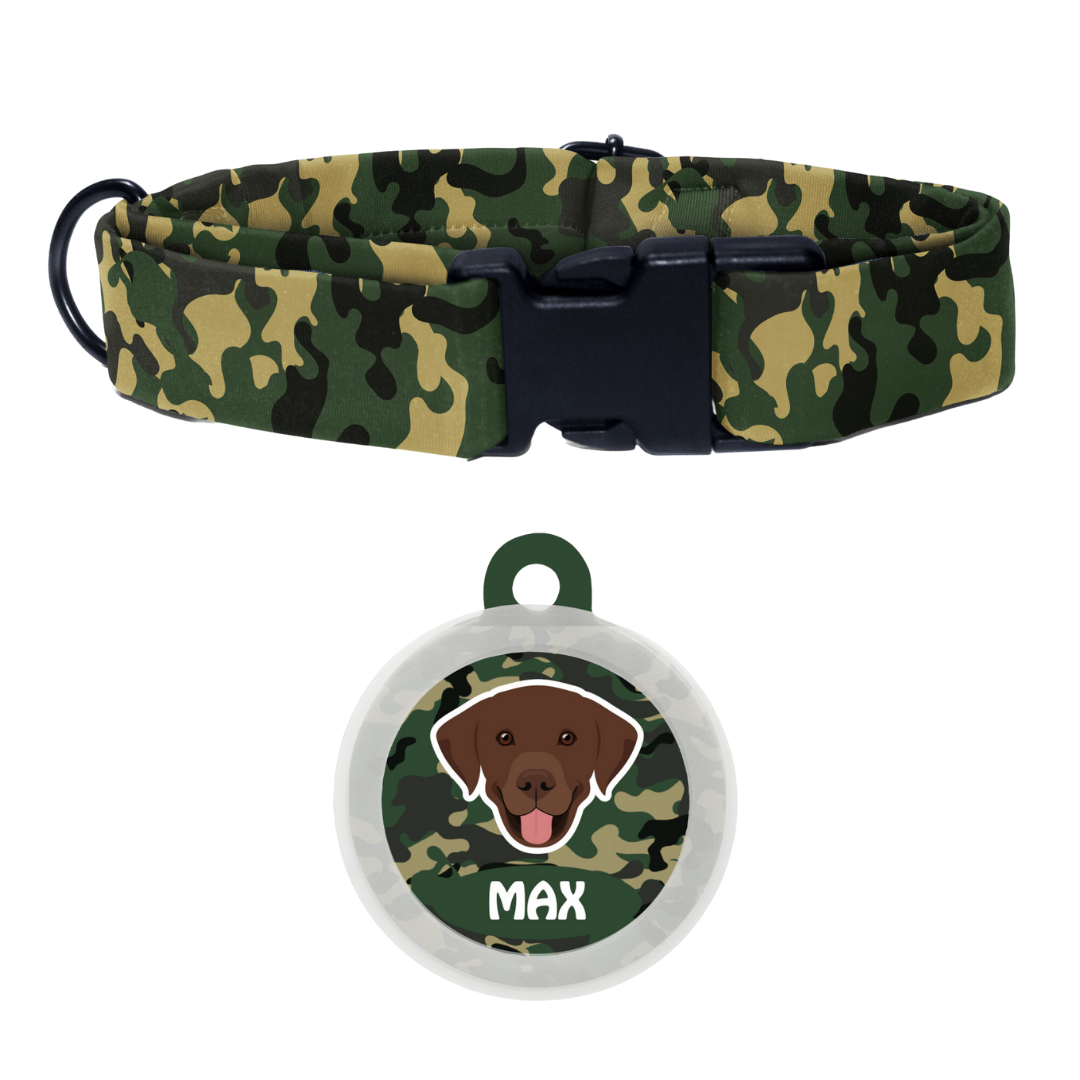 Labrador (Chocolate Brown)  - Collar & Tag