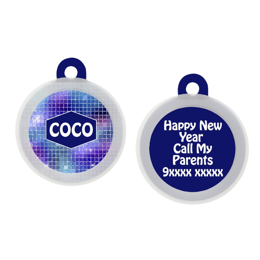 Disco Ball - Collar & Tag