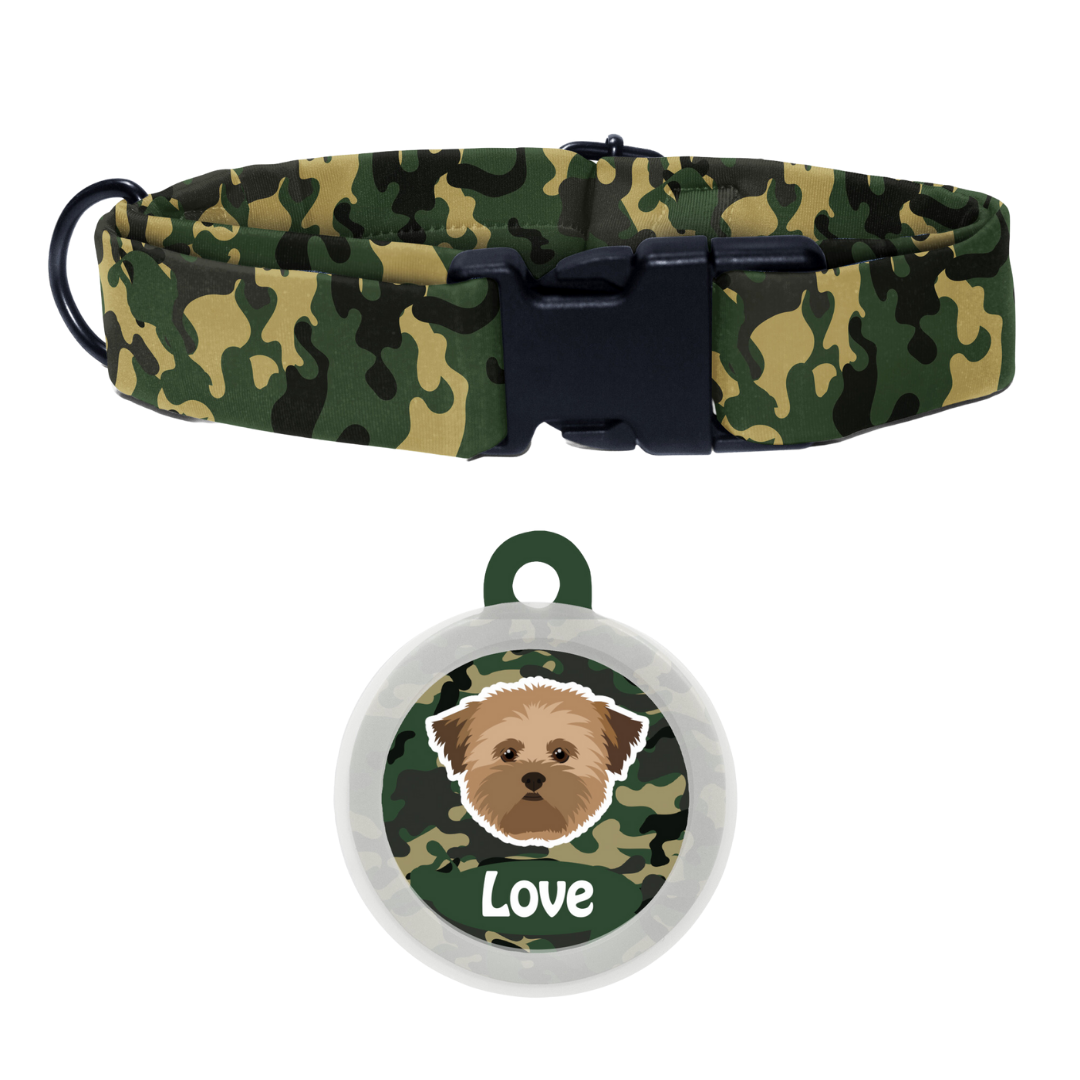 Lhasa Apso [Brown]- Collar & Tag