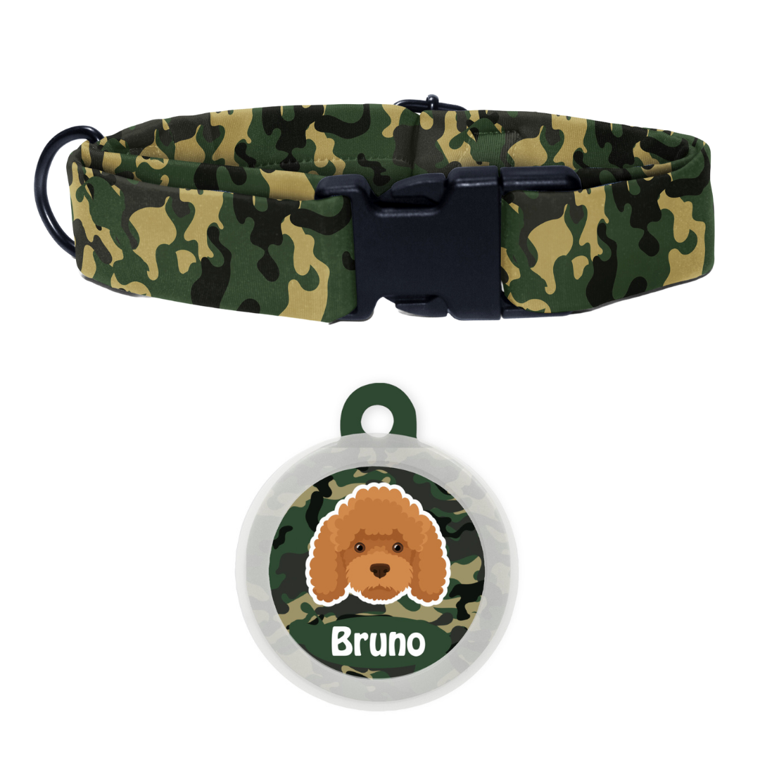Poodle - Brown - Collar & Tag