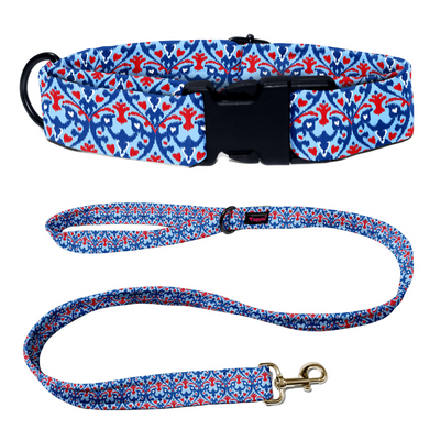 Peacock Posh Collar-Leash