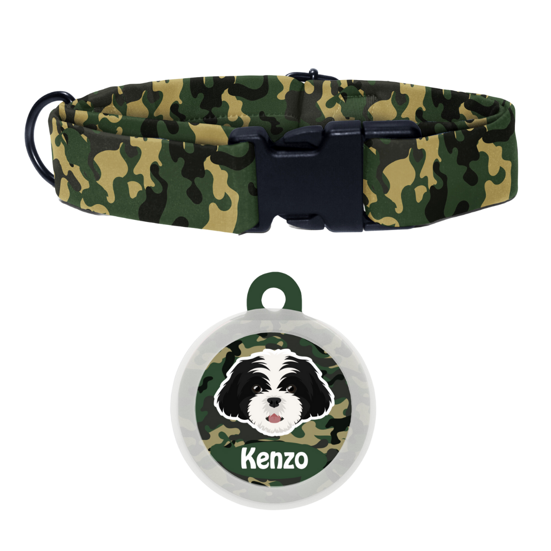 Shih Tzu (Black & White)   - Collar & Tag