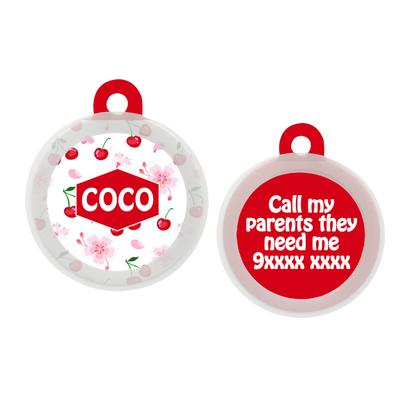 Cherry - Collar & Tag
