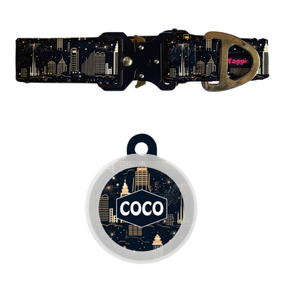 Midnight Sparkle - Collar & Tag