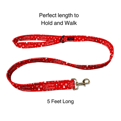 Merry Christmas Collar-Leash