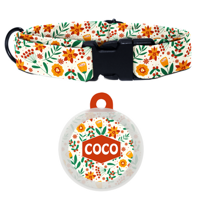 Blooming Bow - Collar & Tag