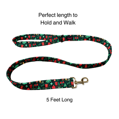Festive Furry Collar-Leash