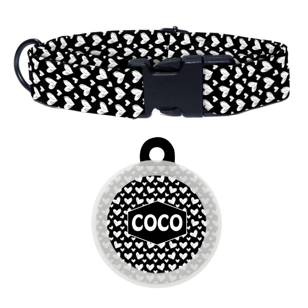 Sketchy Sweetheart - Collar & Tag