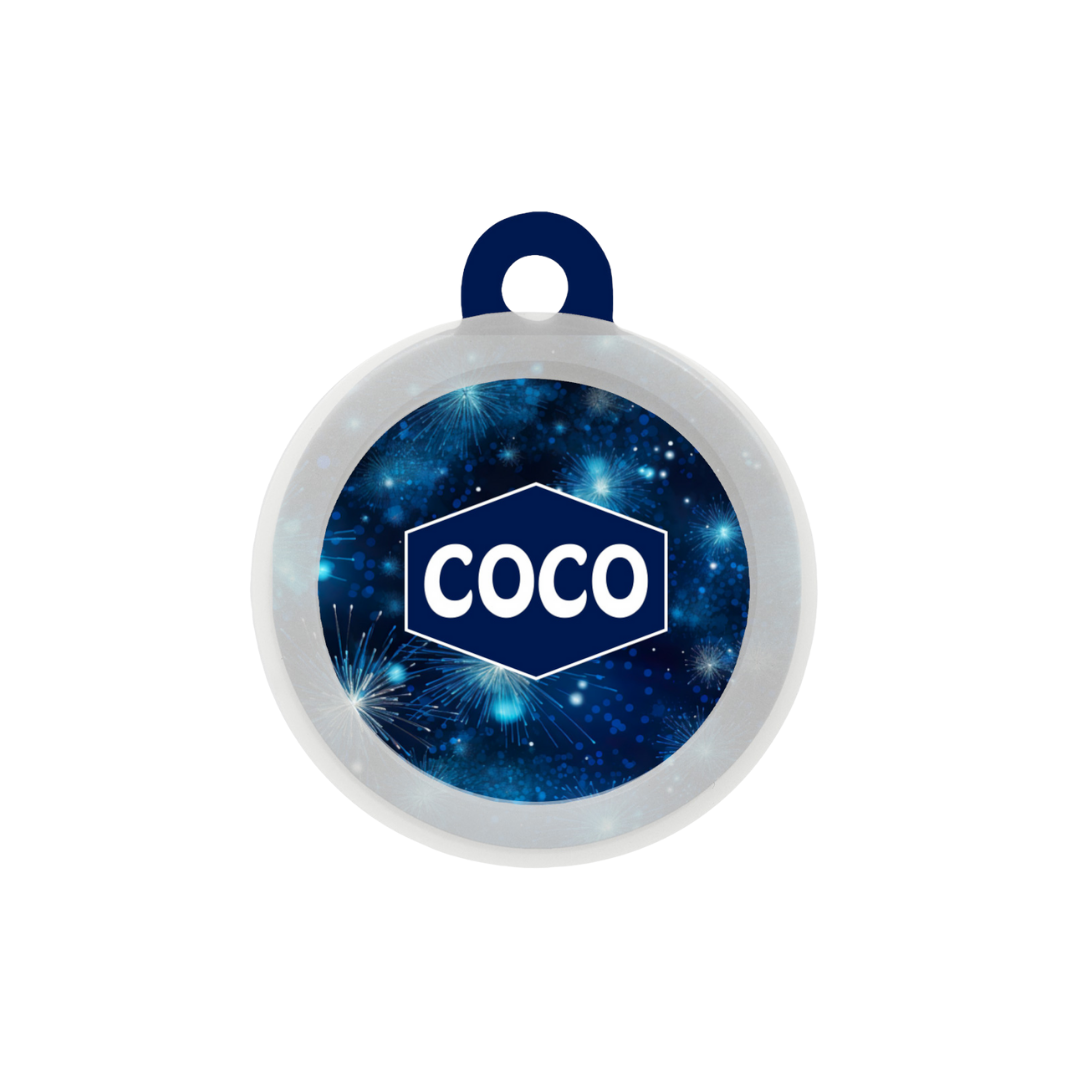 Bubbly Blue - Collar & Tag