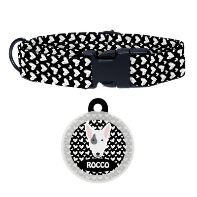 Bull Terrier  - Collar & Tag