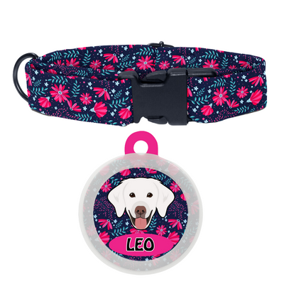 Golden Retriever [White]  - Collar & Tag