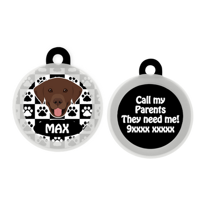 Labrador (Chocolate Brown)  - Collar & Tag