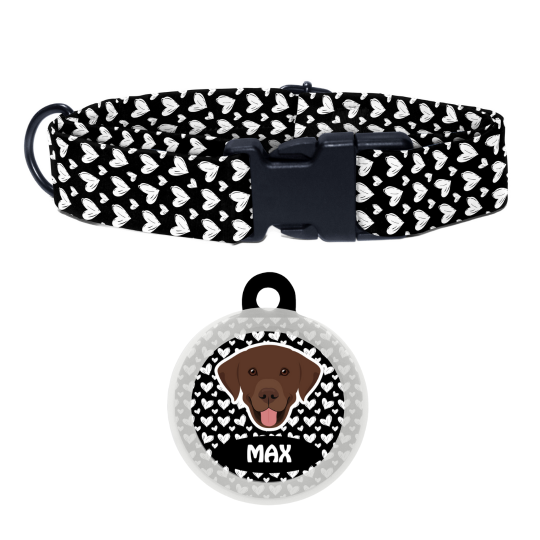 Labrador (Chocolate Brown)  - Collar & Tag
