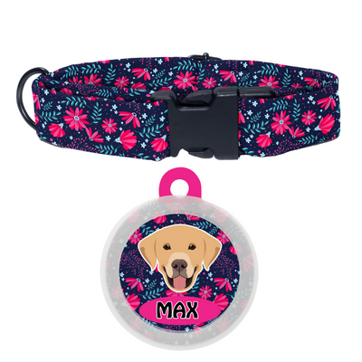 Labrador (White/Brown)  - Collar & Tag