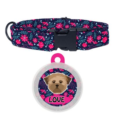 Lhasa Apso [Brown]- Collar & Tag
