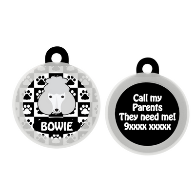 Poodle - White - Collar & Tag