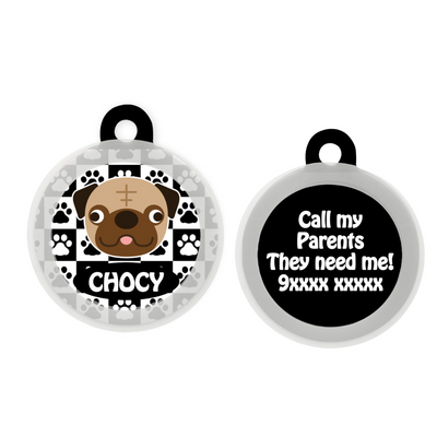 Pug - Collar & Tag