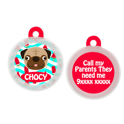 Pug - Collar & Tag
