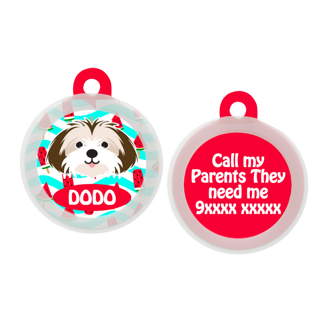 Shih Tzu (Flaticon) - Collar & Tag