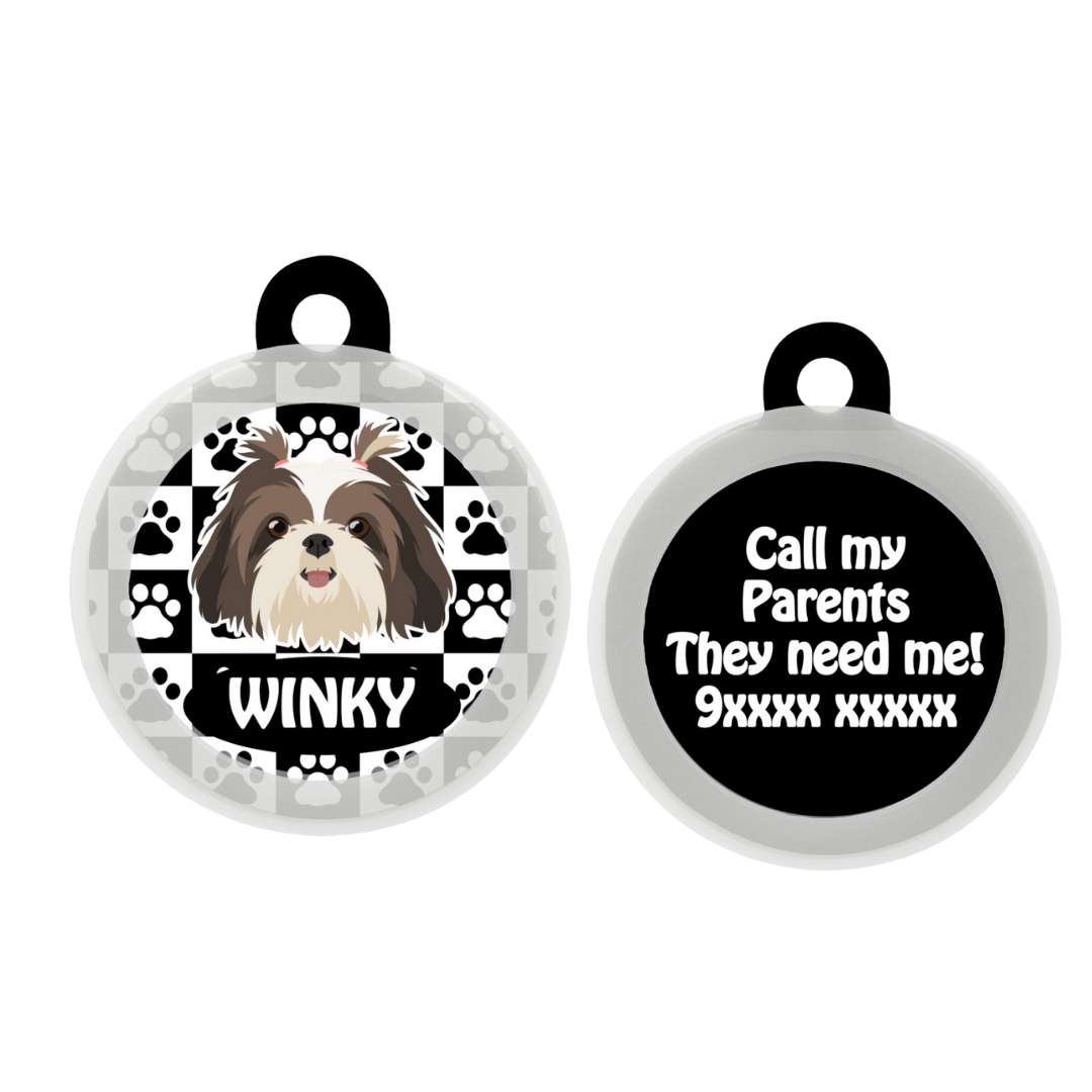 Shih Tzu (Long Hair) - Collar & Tag