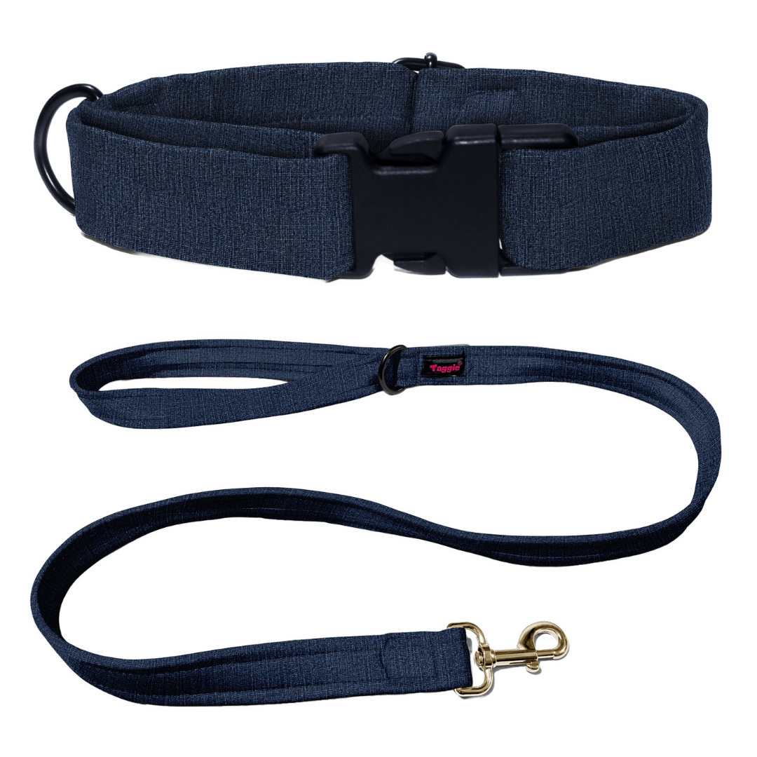 Blue Jean Blues Collar-Leash