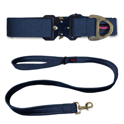 Blue Jean Blues Collar-Leash