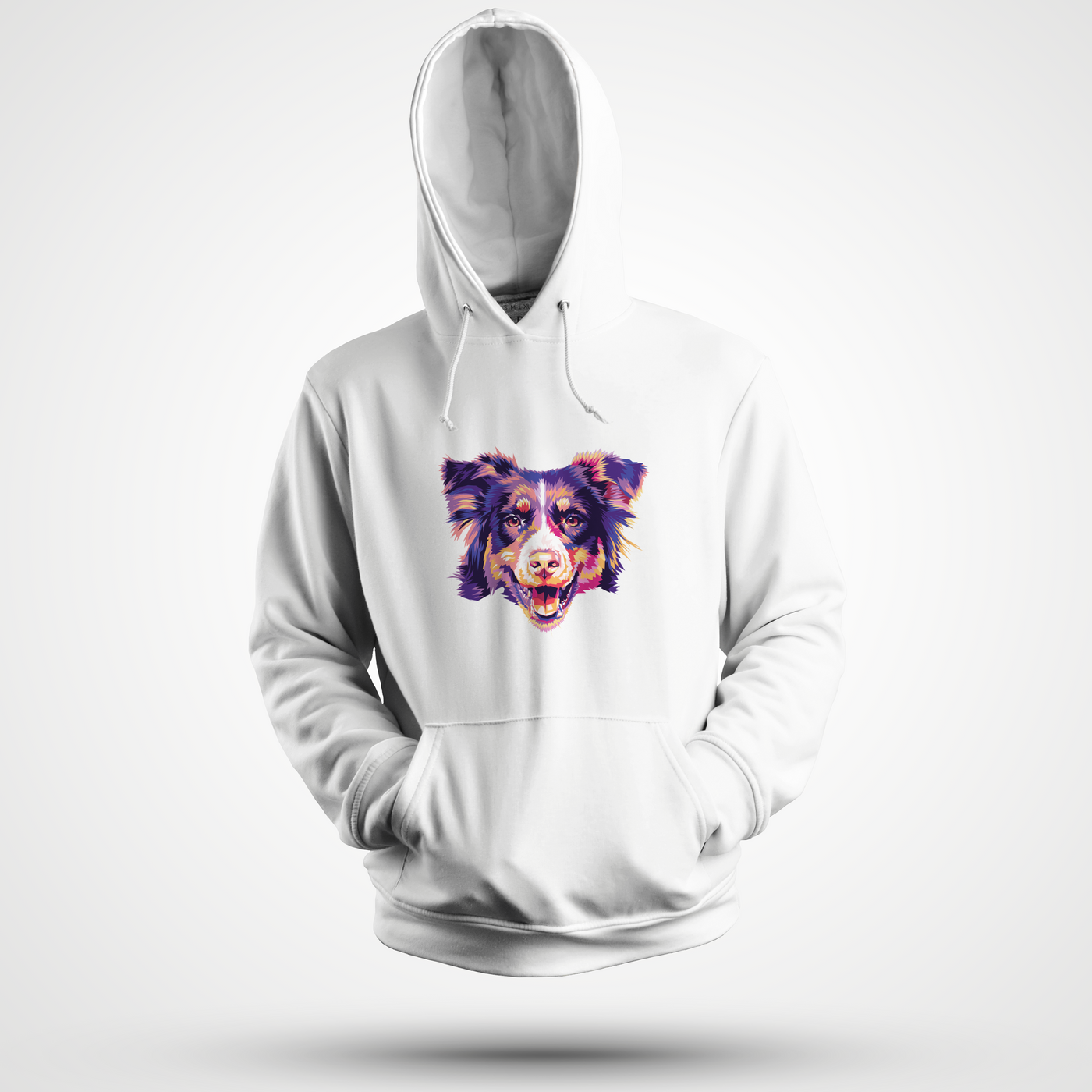 Border Collie Art Hoodie