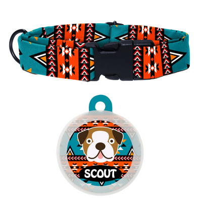 Bull Dog - Collar & Tag