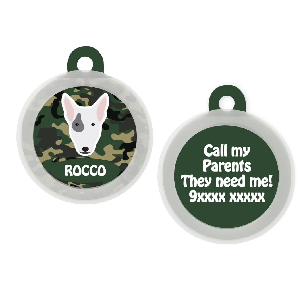 Bull Terrier  - Collar & Tag