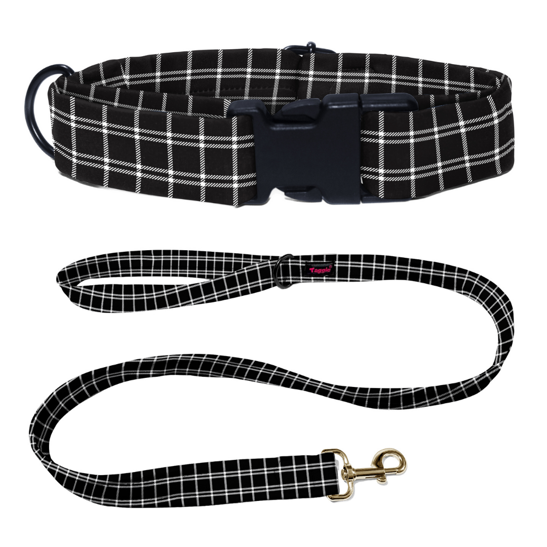 Checked Charm Collar-Leash