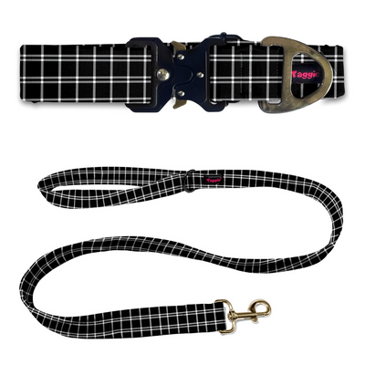 Checked Charm Collar-Leash