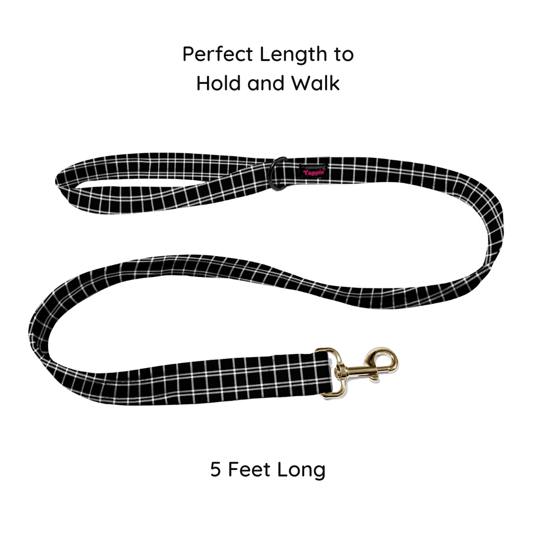 Checked Charm Collar-Leash