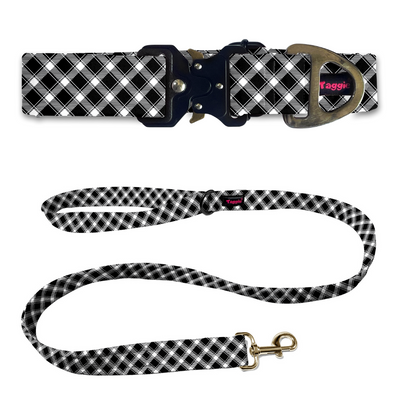 Checker Chic Collar-Leash