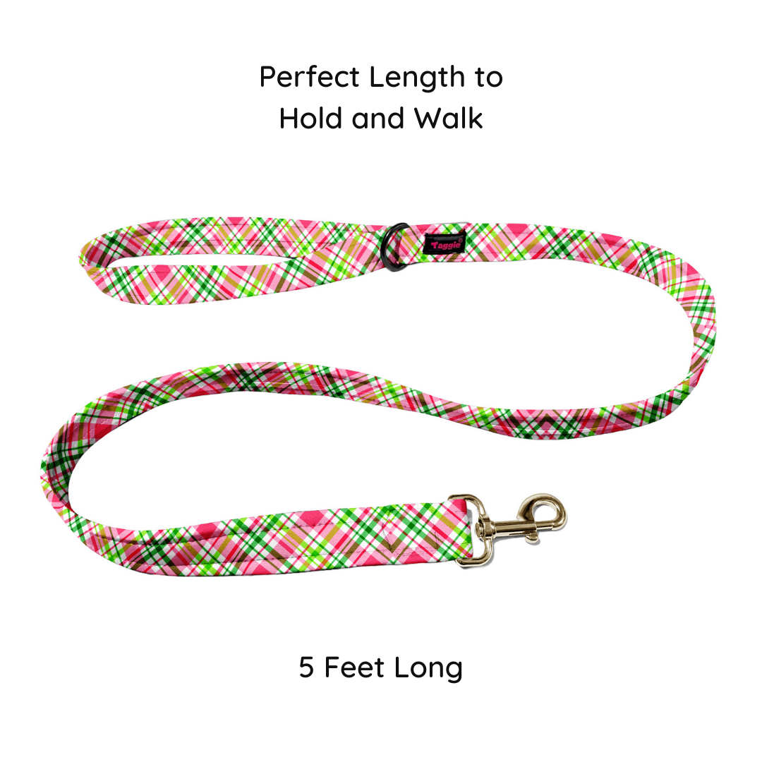 Cherry Checks Collar-Leash