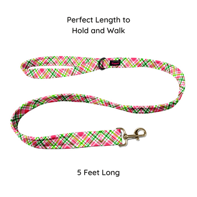Cherry Checks Leash