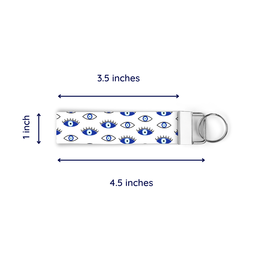 Mystic Evil Eye White - Keychain