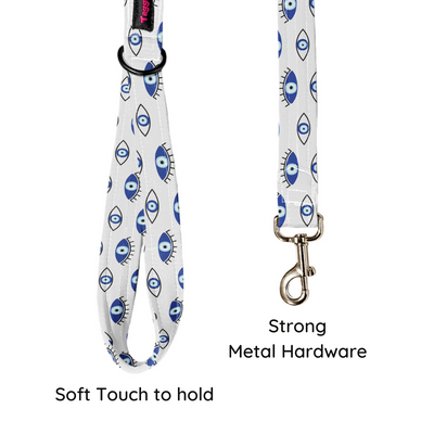 Evil Eye Mystic White Collar-Leash