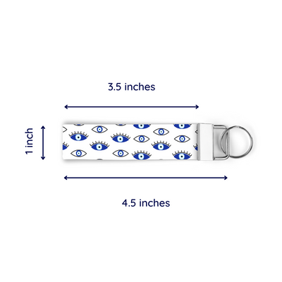 Mystic Evil Eye White - Keychain