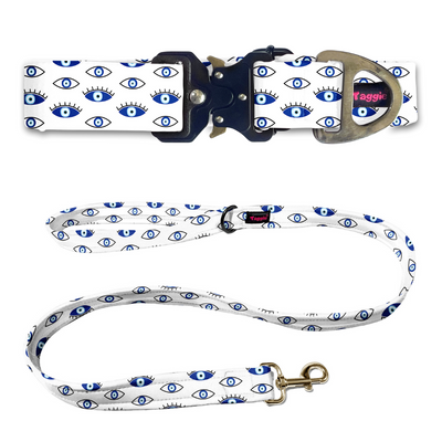 Evil Eye Mystic White Collar-Leash