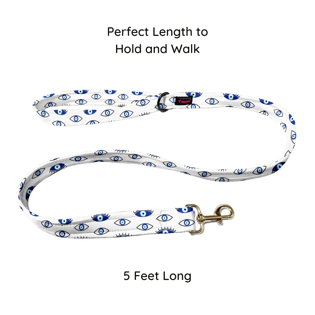 Evil Eye Mystic White Collar-Leash