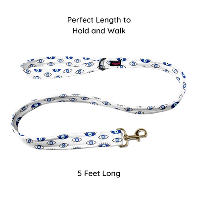 Evil Eye Mystic White Collar-Leash